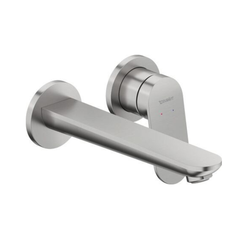 Bateria umywalkowa podtynkowa Duravit Wave kolor stali AirPlus - EasyClean