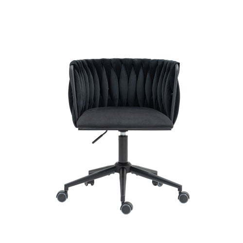 Chaise de bureau, chaise pivotante réglable en hauteur, avec dossier et