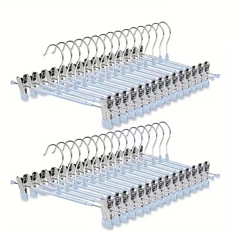 BEXTCOK 15 grucce in metallo, lunghe 31 cm, con ganci antiscivolo, adatte per appendere gonne, pantaloncini, ecc., di colore blu | Leroy Merlin BEXTCOK 15 grucce in metallo, lunghe 31 cm, con ganci antiscivolo, adatte per appendere gonne, pantaloncini, ecc., di colore blu | Leroy Merlin
