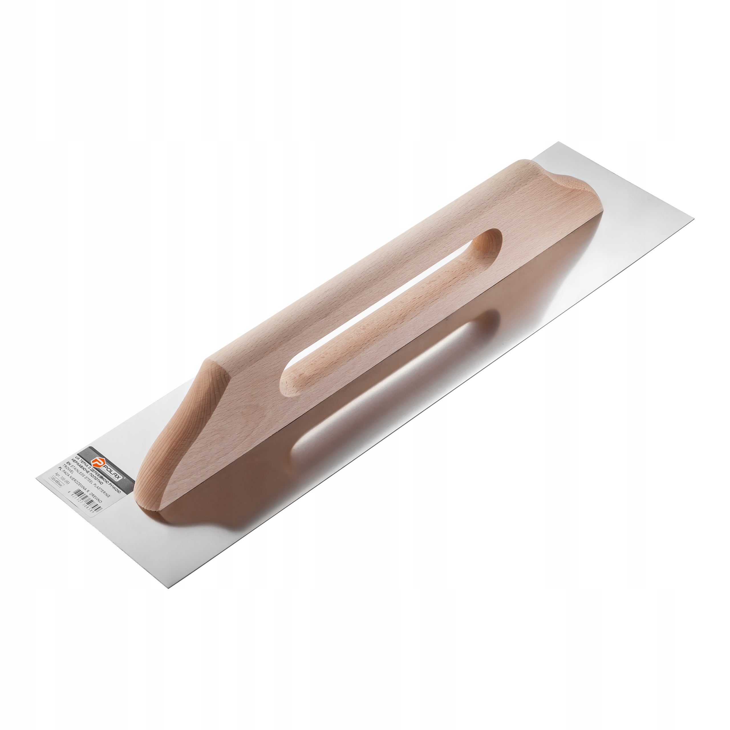 Paca nierdzewna gładka rączka drewniana 130 Х 480 mm Polax Polax