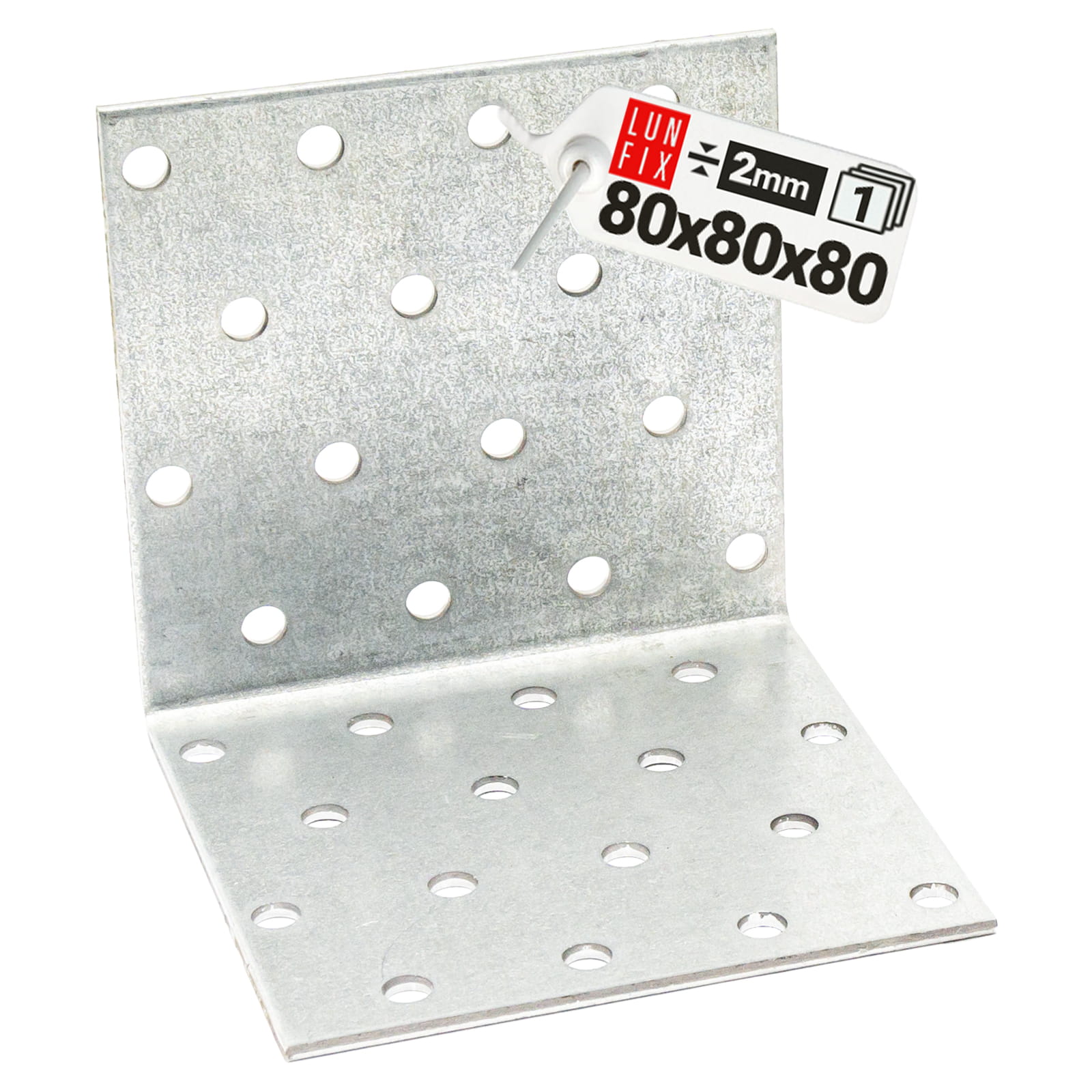 Kątownik montażowy 80x80x80x2 1szt.