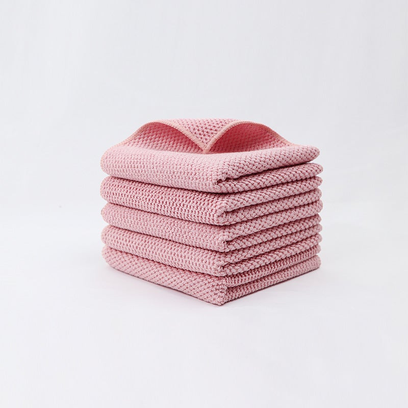 LUCKYLY-8 PièCes SéRies Lavables RéUtilisables Chiffons de Vadrouille en Microfibre pour Polti