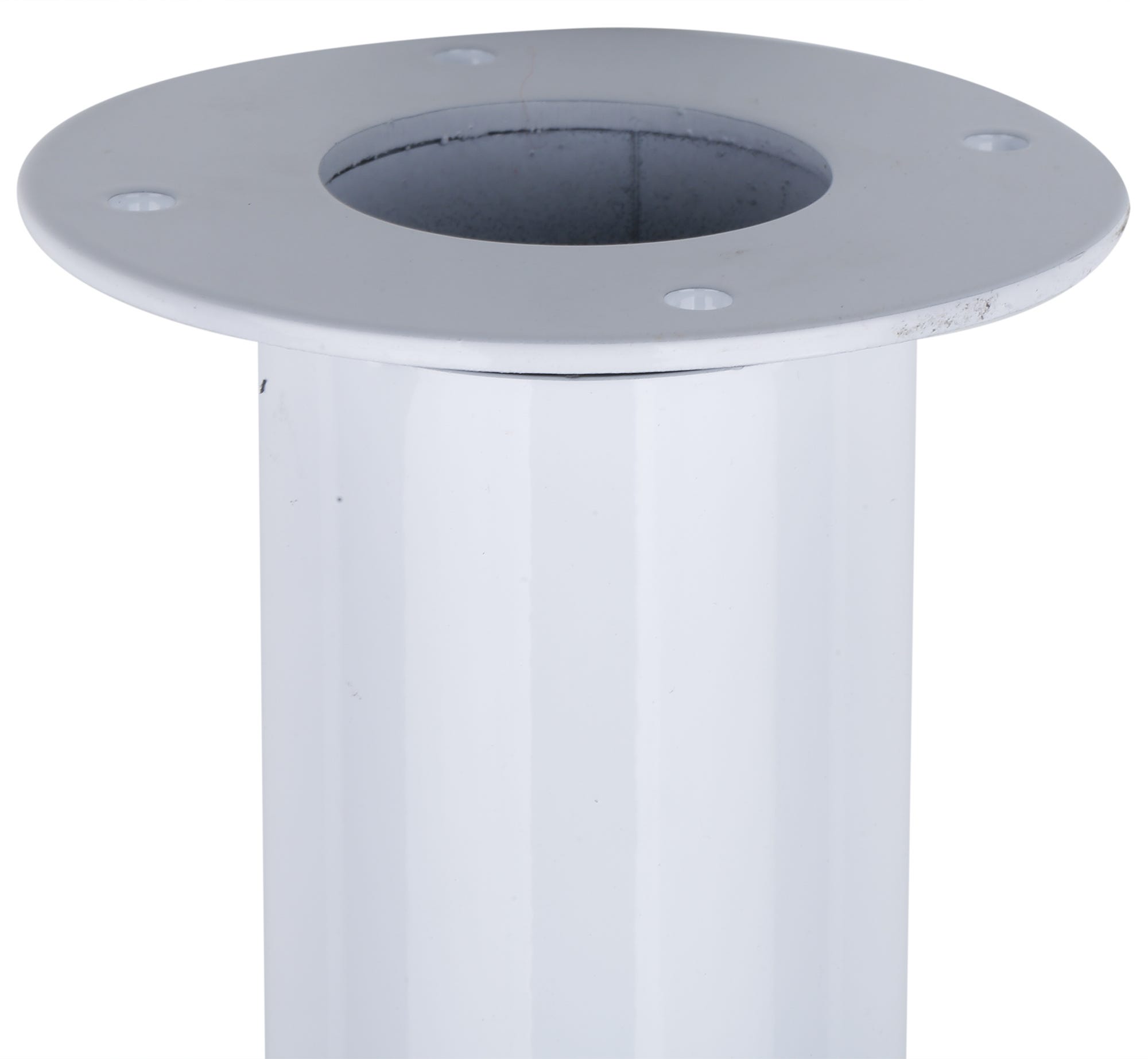 Pied de table ou de plan de travail en acier à hauteur réglable, couleur blanc, hauteur 71-110 cm - 3