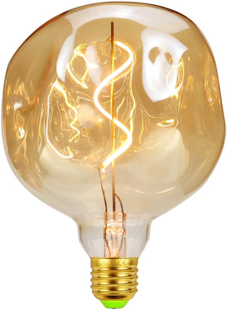 Ampoules LED vintage 4 W à intensité variable - Forme irrégulière - 220/240 V - Vis Edison E27 - Spécialité - Ampoule décorative antique (pierre) | Leroy Merlin