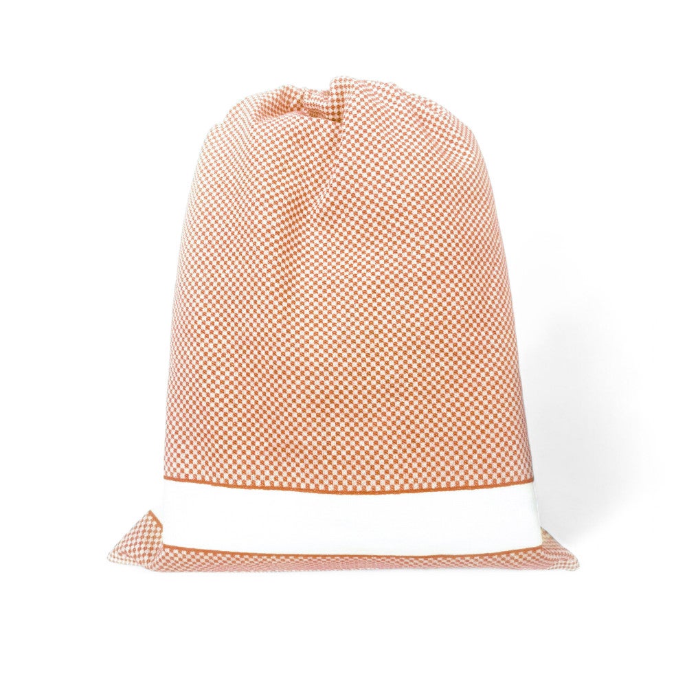 Filet Ensemble 3 Pièces Puériculture Licornes Rose – Bavoir, Serviette, Sac – Aida à Broder Made In Italy