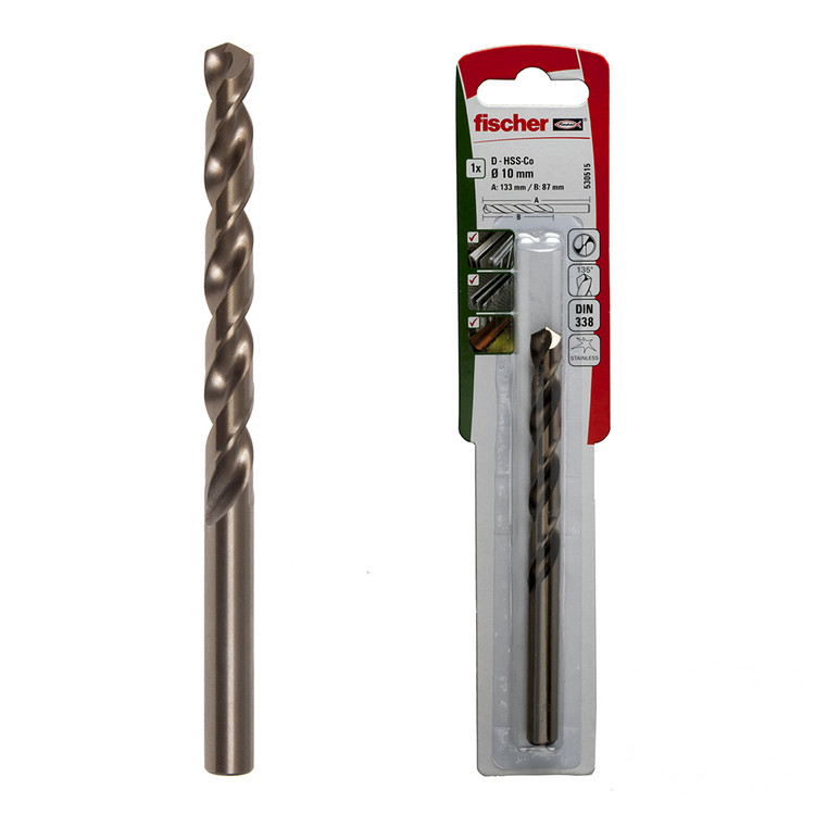 Foret metal hss-co 4.5x47/80 / 1k 530504 fischer. - 6