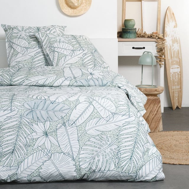 Parure de lit 2 personnes imprimé coton SUNSHINE LAURA