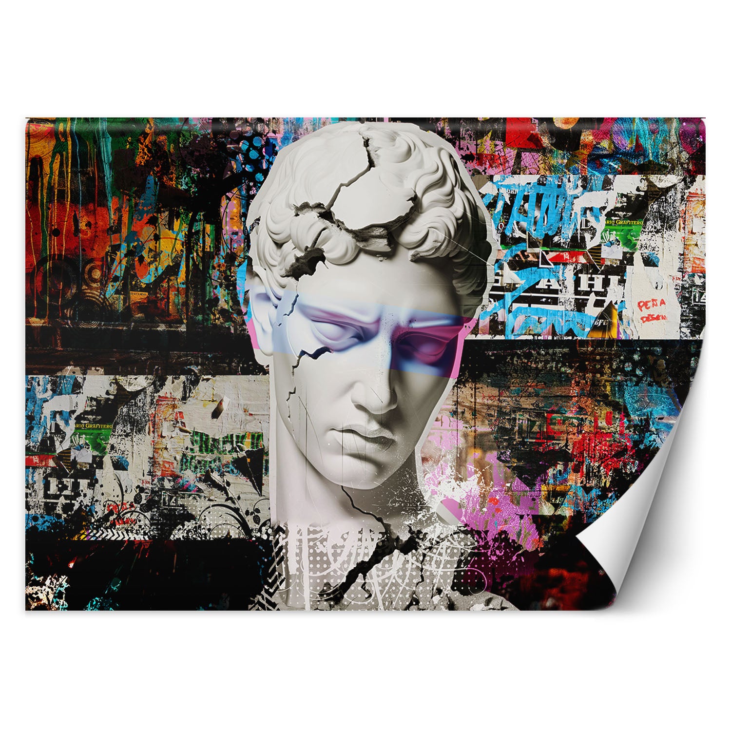 Fototapeta, Kolorowa Rzeźba Graffiti 400x280