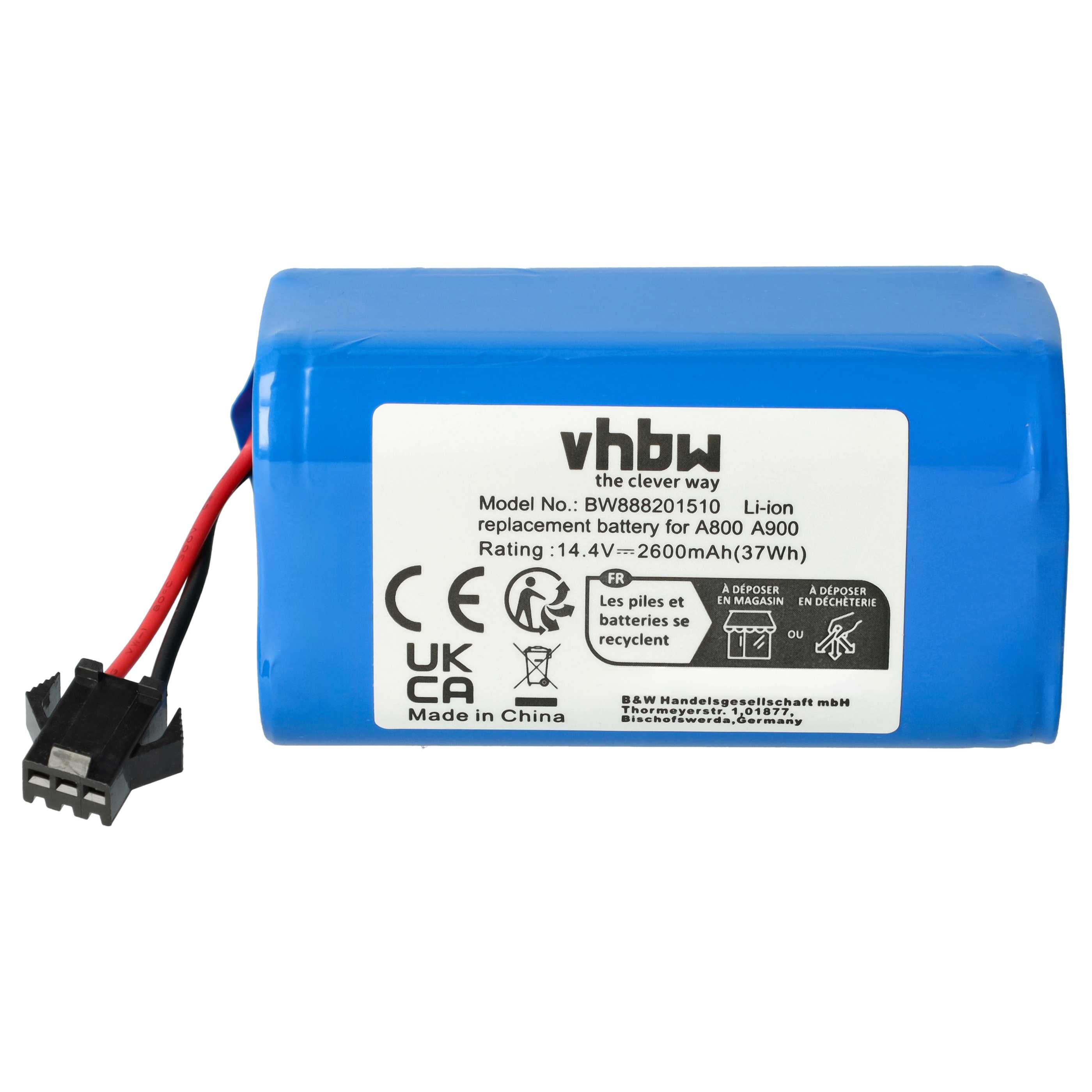 ANTIEE MYR500VX Akku für Moneual Everybot RS500 Everybot RS700 Part NO: 12J001609 Vacuum Cleaner 11.1V 2600mAh