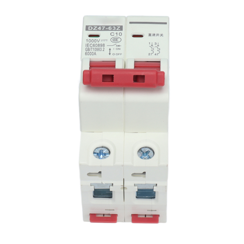 Disjoncteur miniature DC DZ47‑63Z, 2 pôles 1000V 10AMP, Isolateur — free download