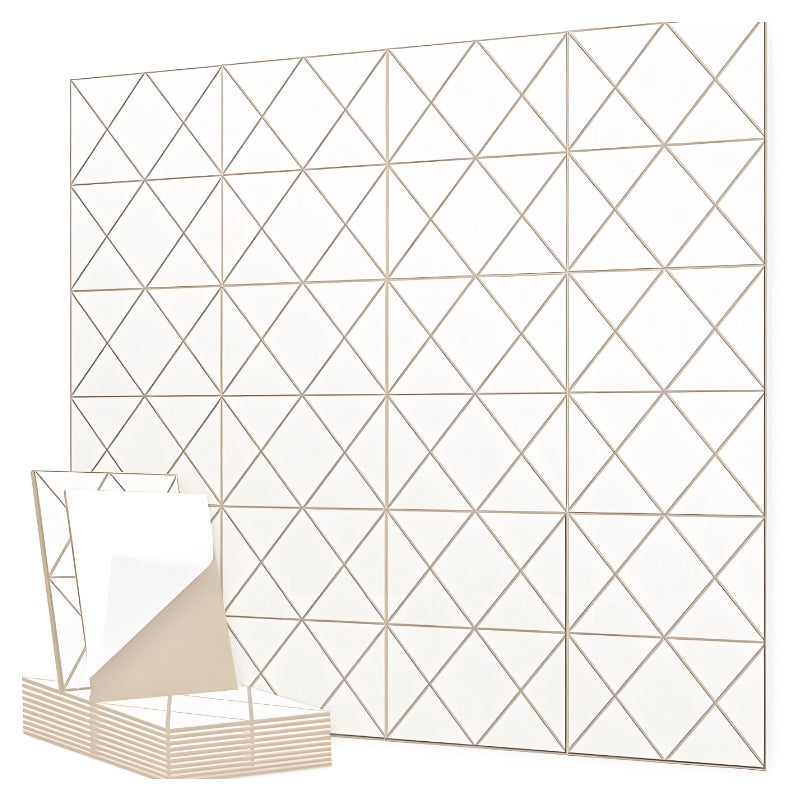 Zestaw samoprzylepnych paneli dźwiękochłonnych x cm panele ścienne dźwiękochłonne z poliestru o wysokiej gęstości izolacja termiczna i ognioodporna