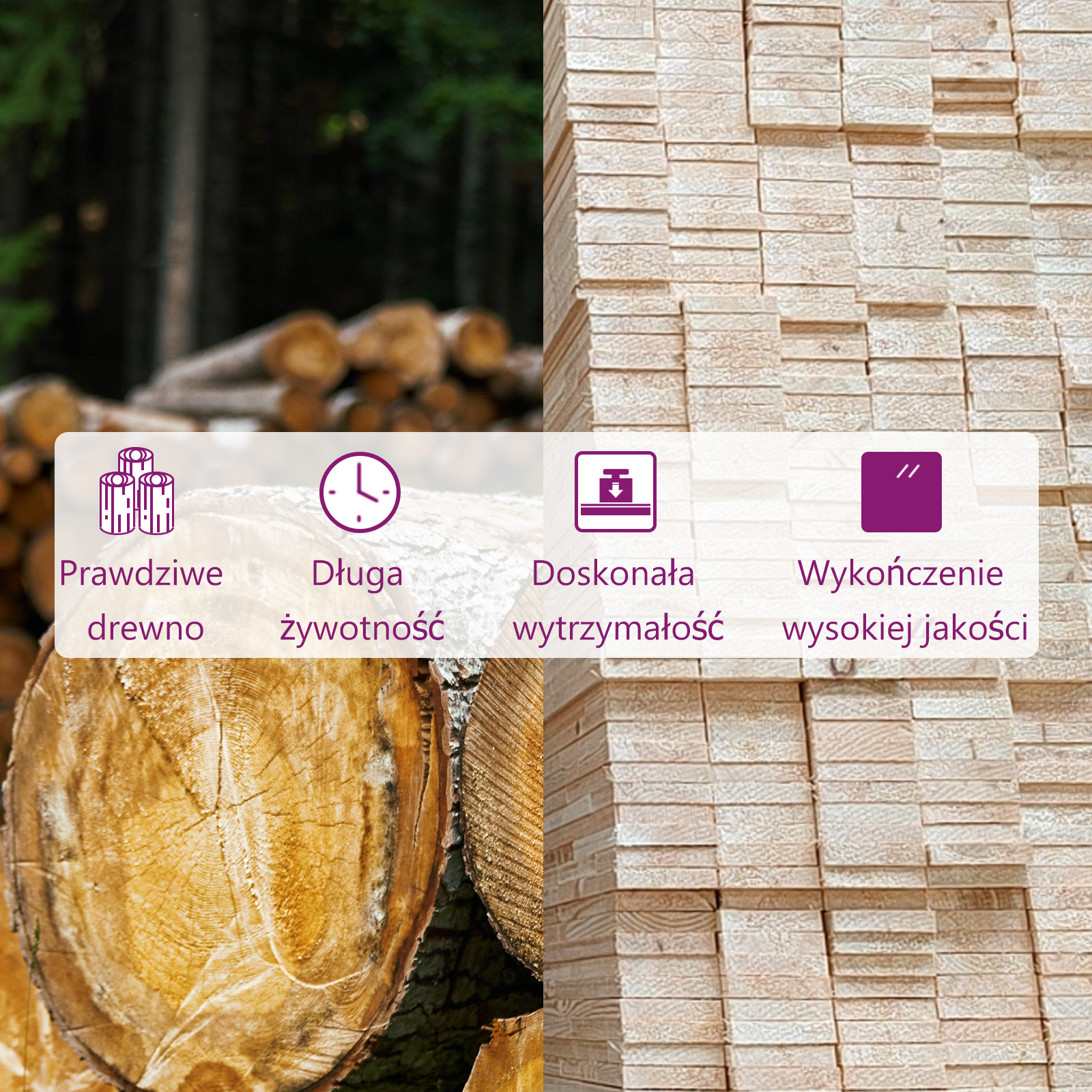 Stolik kawowy, 110x50x33,5 cm, lite drewno sosnowe - 9