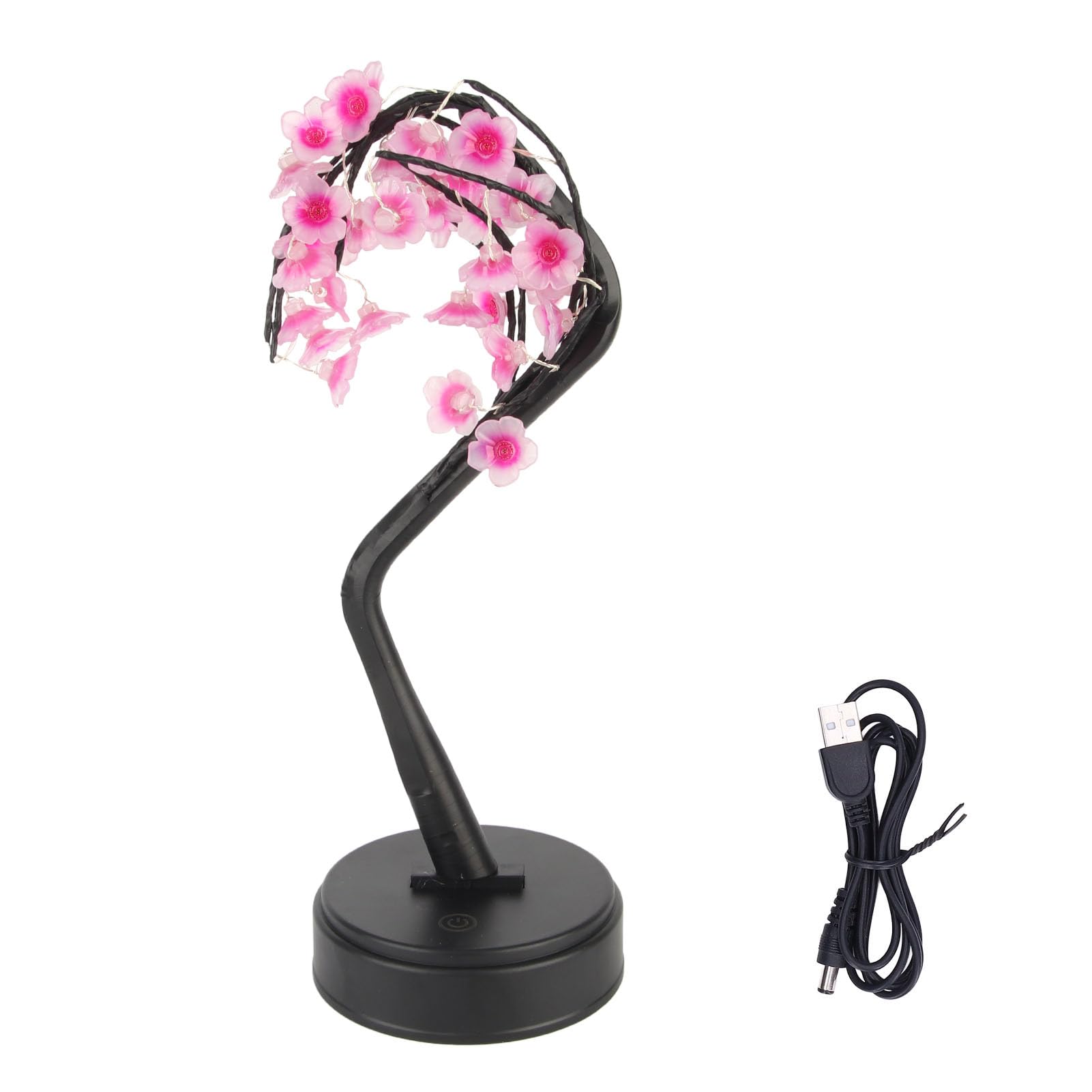 Wykwintna lampa LED w kształcie drzewa z regulowanymi gałęziami. Lampa stołowa st