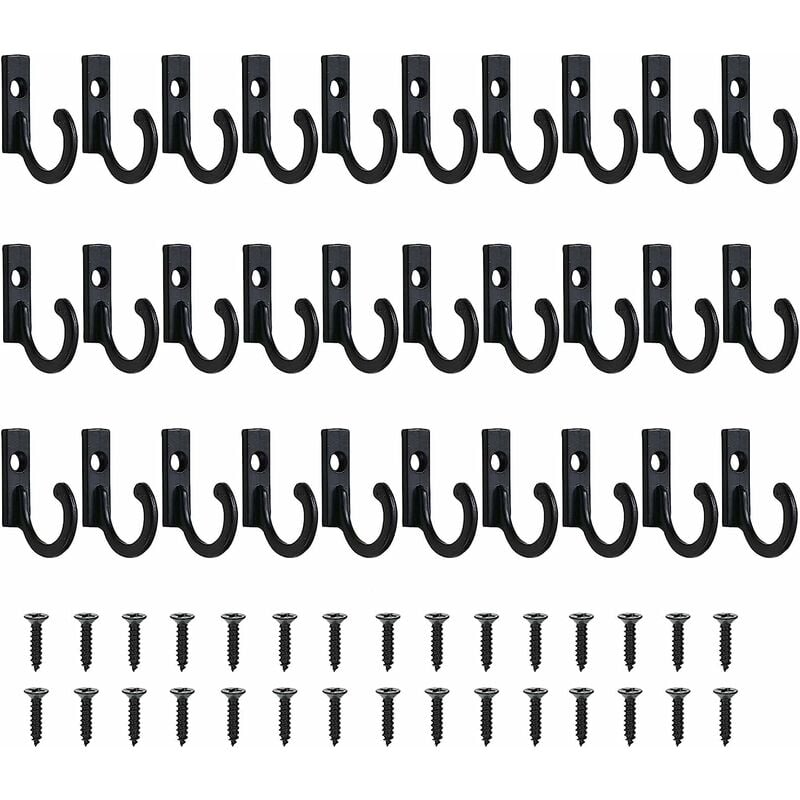 30*Pequeños ganchos vintage para colgar llaves de pared, ganchos para ...