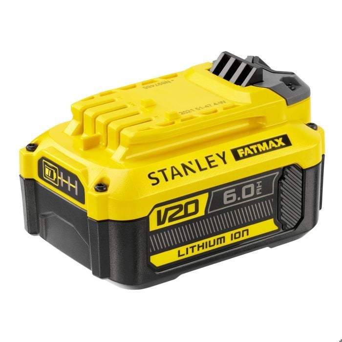 Batterie LITHIUM-ION 18V 6Ah - STANLEY Fatmax SFMCB206-XJ - Technologie améliorée gamme Fatmax V20 - 7