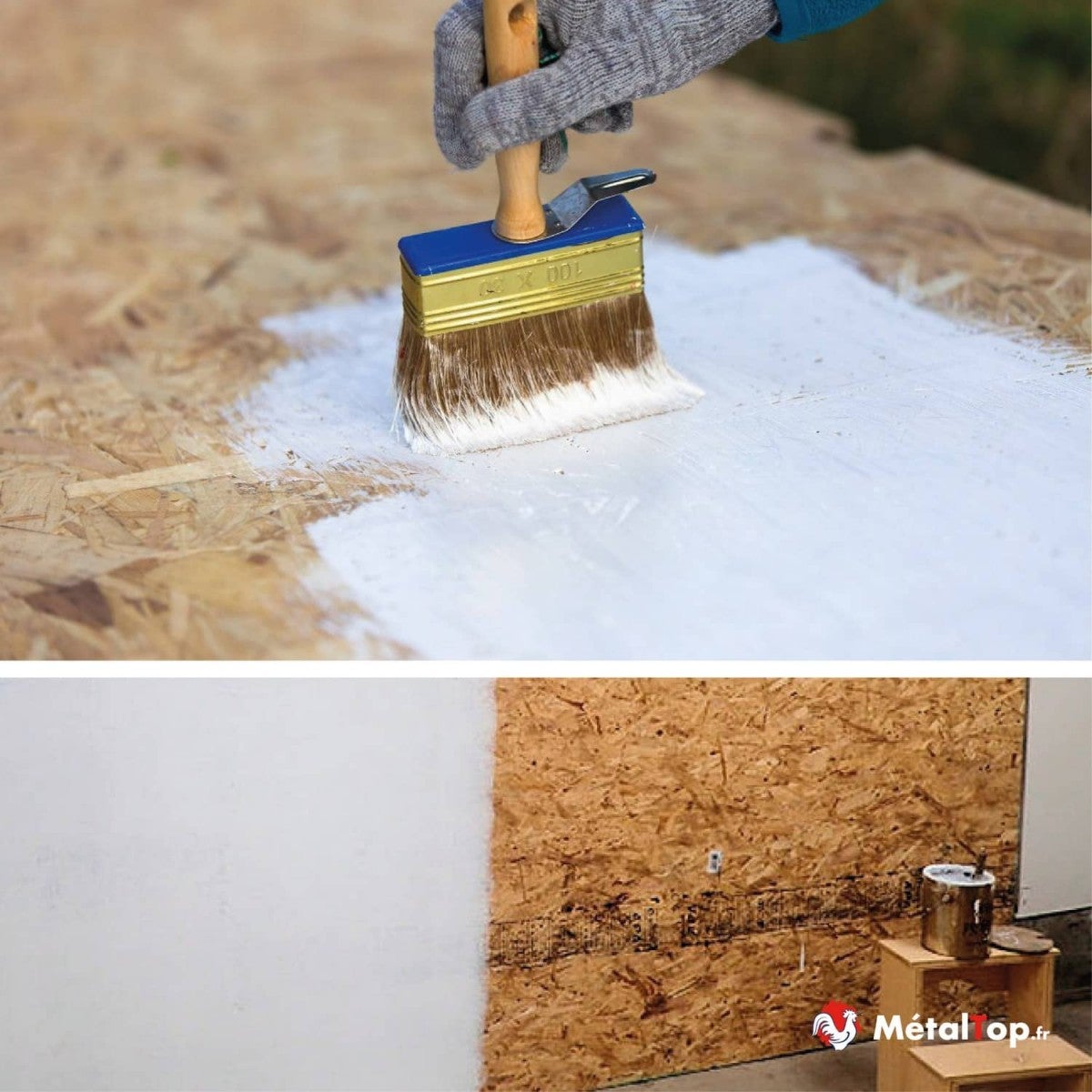 Peinture Osb - Metaltop - Noir foncé - RAL 9005 - Pot 5L - 6