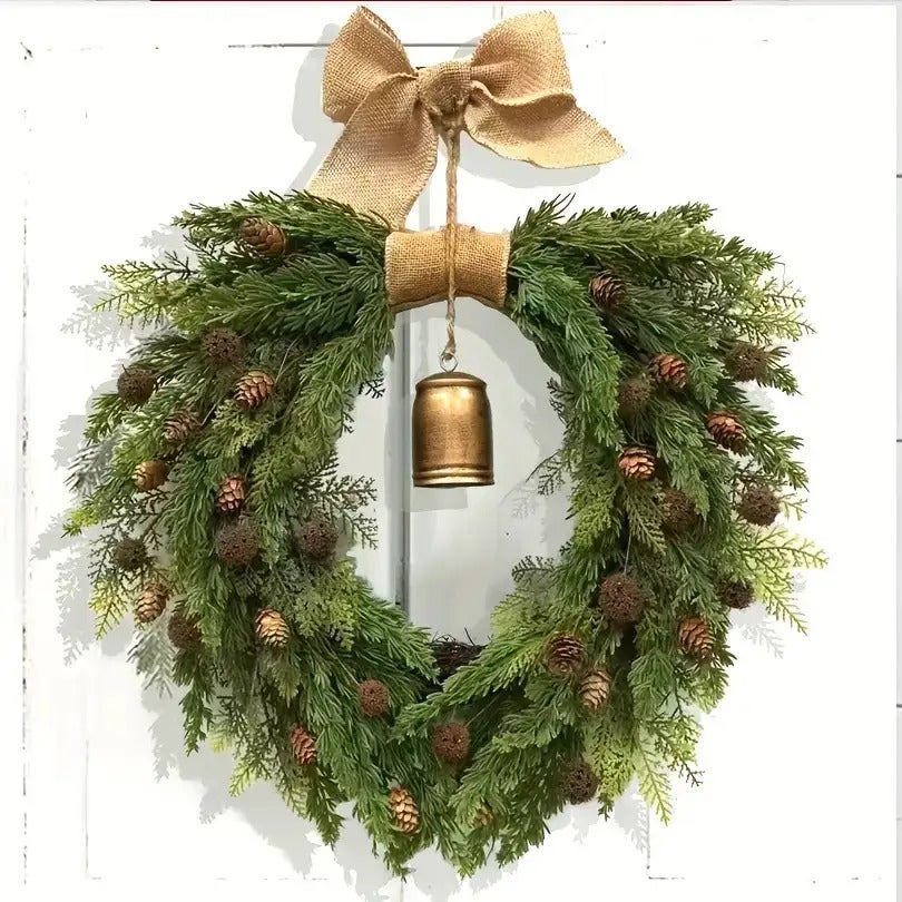 Couronne de Noël - CIKONIELF - Style Bonhomme De Neige - Couleurs vives