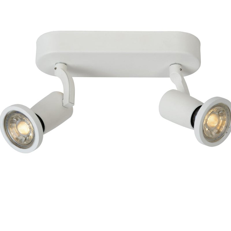Lampa sufitowa JASTER biała 2xGU10x5W metal wym:15,5x20x8cm IP20 Lucide