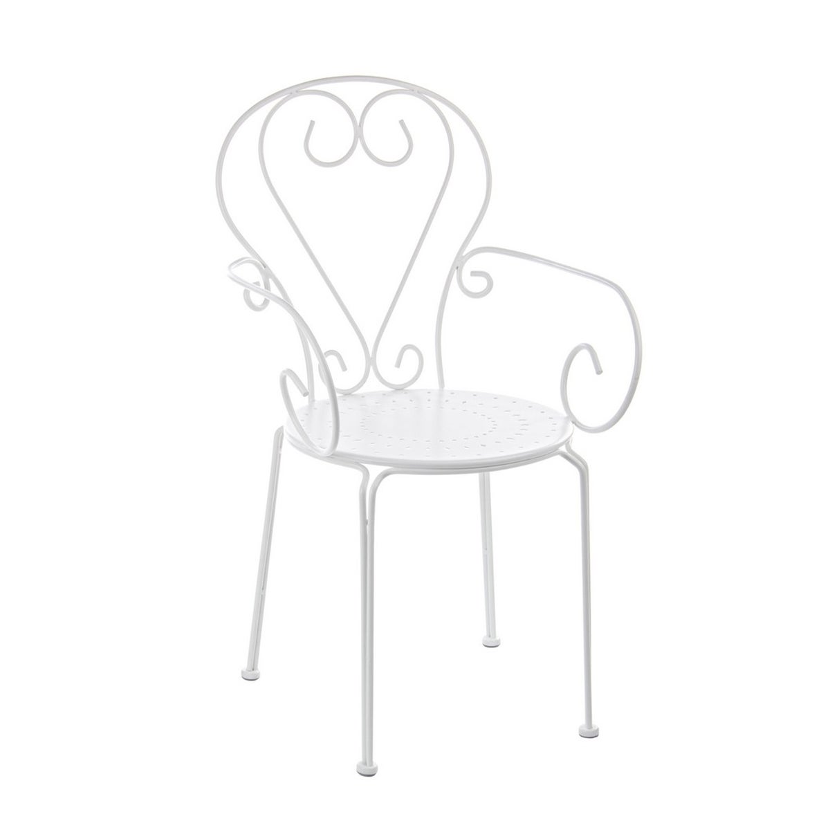 Chaise de jardin empilable style shabby chic Bizzotto Etienne - 4