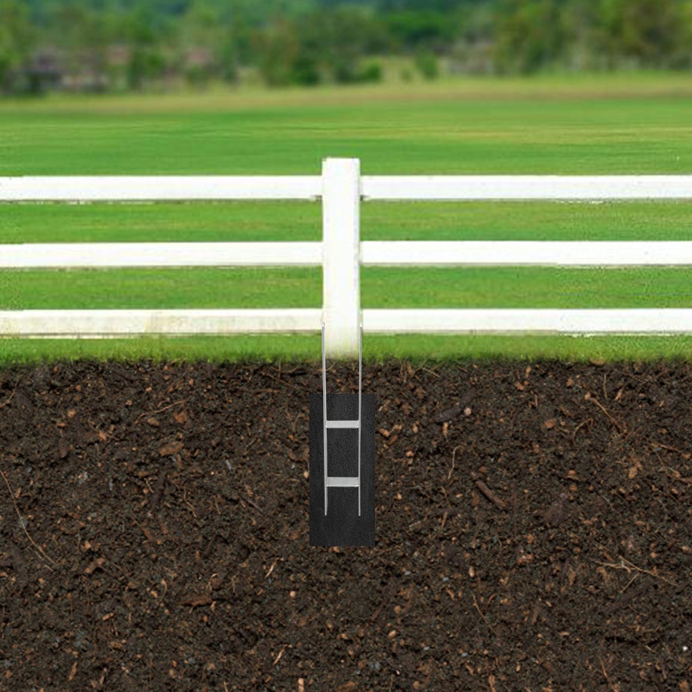 2x H Support de poteau H-ancre Patte de poteau Ancre de poteau Pied de poteau 141x600mm - 4