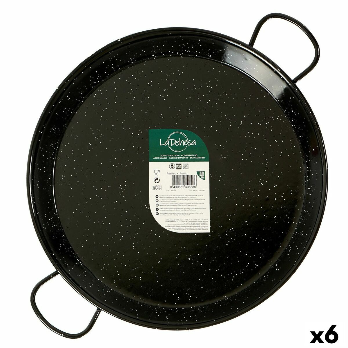 Poêle San Ignacio Liria Noir Acier émaillé black ( 34 cm