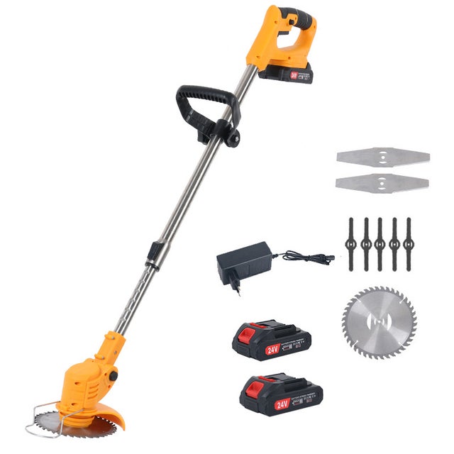 Rasaerba a batteria al litio, tagliaerba, tosaerba con due batterie da 24 V, tosaerba a batteria