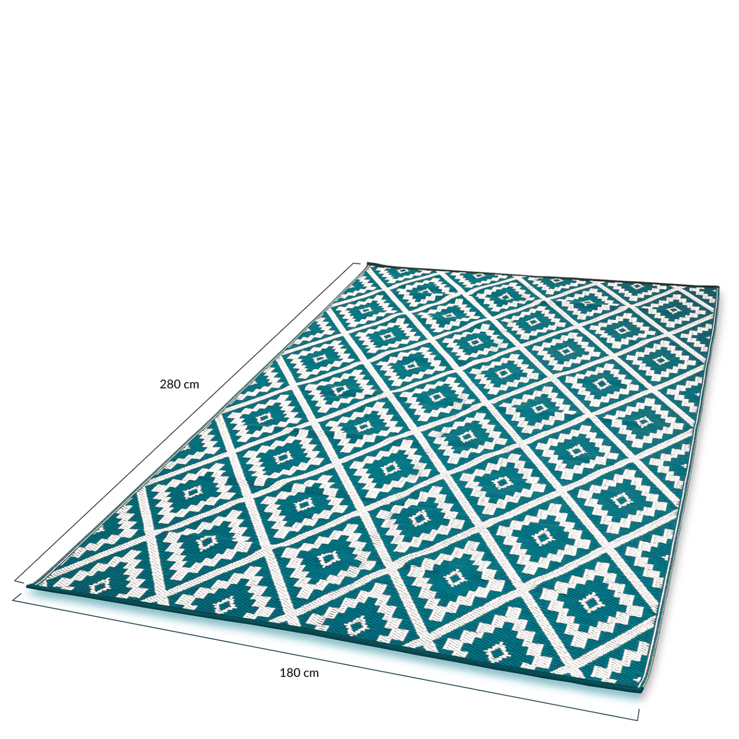 Tapis extérieur BAHAMAS bleu canard 180 x 280 CM - 5