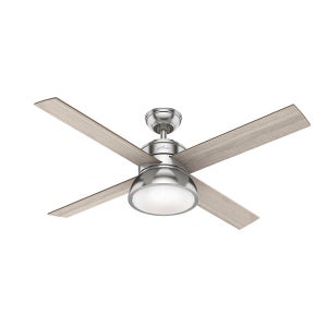 Ventilateur de Plafond LED Forest Marron 132cm Moteur DC
