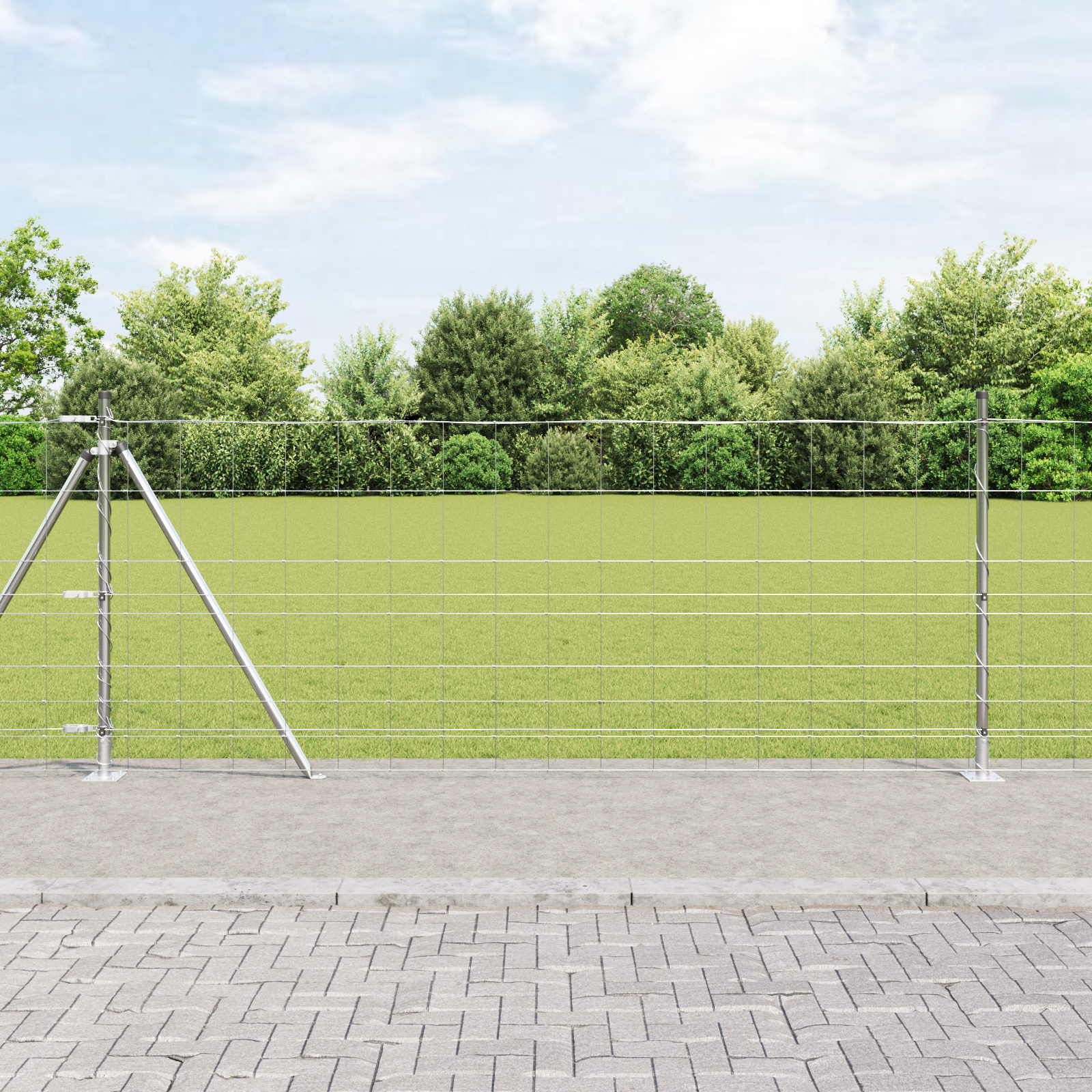 Ogrodzenie spawane z betonową podstawą 25 x 1 m (S x W) vidaXL