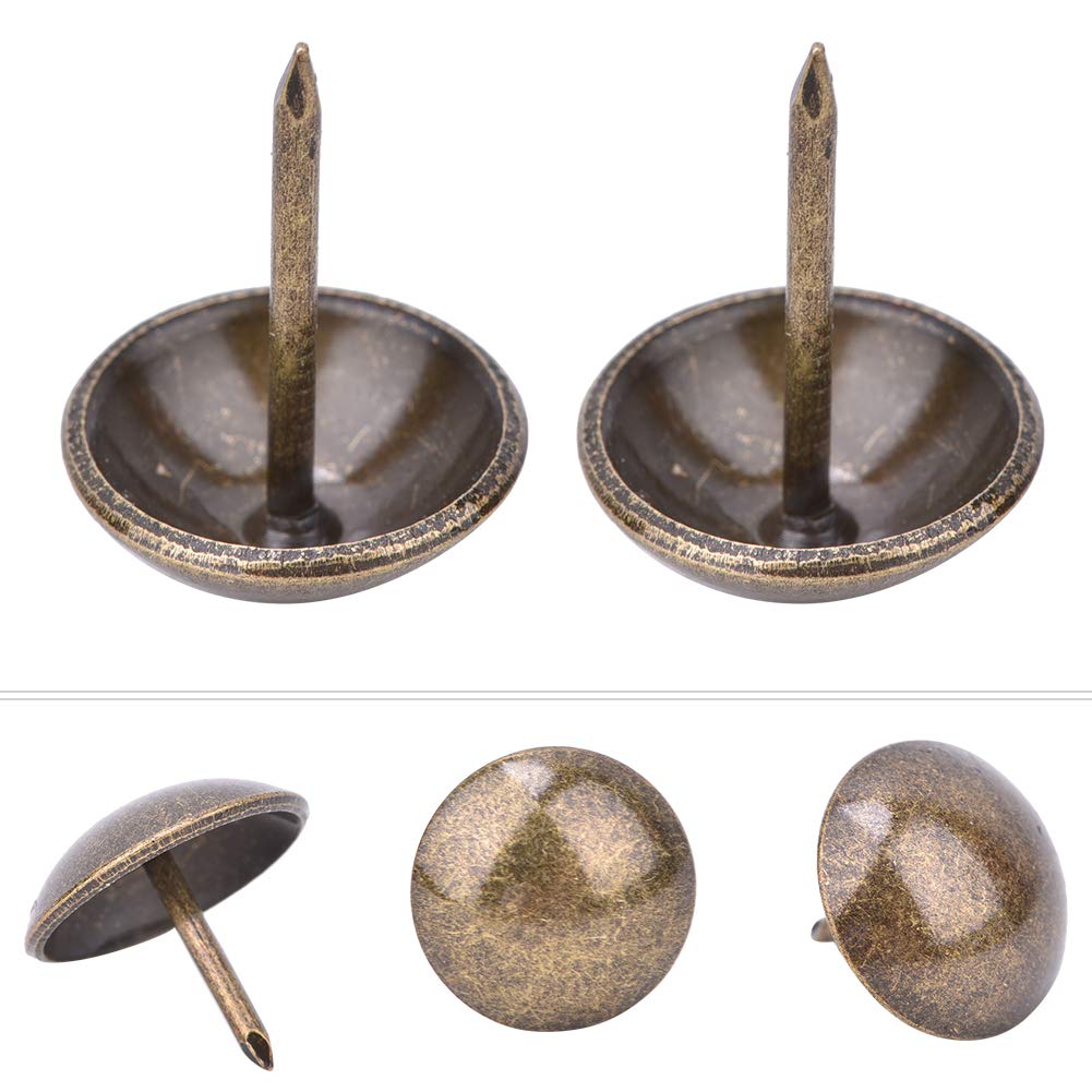 Bolsas de Remaches de Setas 12 Mm 30 Juegos Bronce Cúpula Espárragos Decoración de Tornillos Adorno Redondo de Color Bronce Cuero Sintético Remaches de Cuero de Color Bronce