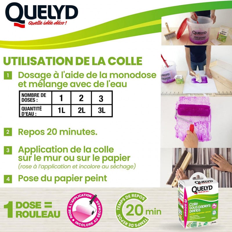 Pega todos los papeles pintados QUELYD, 0,15 kg - 4