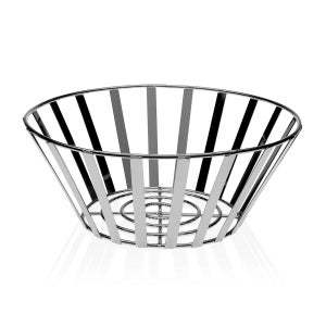 Portafrutta A Più Livelli In Acciaio Inossidabile – Design 360° E Moderno Per Cucina E Tavola, 27x20 Cm