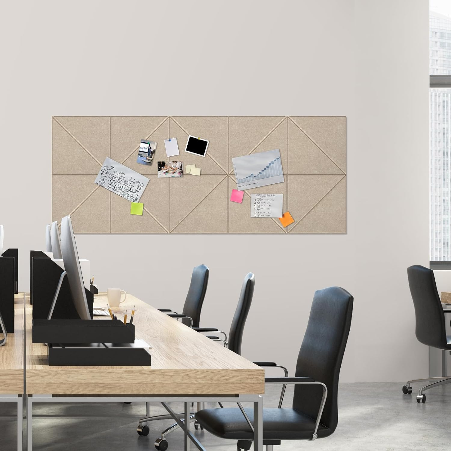 Lote de 12 paneles acústicos autoadhesivos, relleno insonorizante de poliéster, paneles murales insonorizantes de alta densidad, 30 x 30 x 1 cm - 6