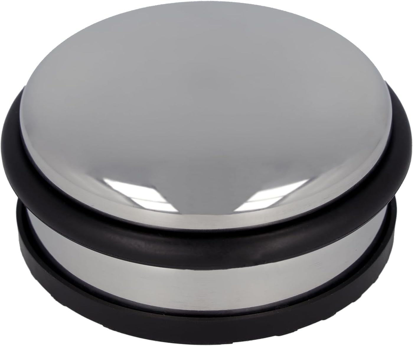 Stoper do drzwi ze stali nierdzewnej | Okrągły o wadze 1,2 kg | ⌀ 10 cm, wysokość 4 cm
