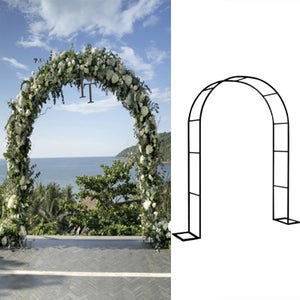Festnight Arco Da Giardino In Ferro Per Rose E Piante Rampicanti - 206x52x200 Cm, Nero, Resistente Alle Intemperie, Struttura Stabile - 4