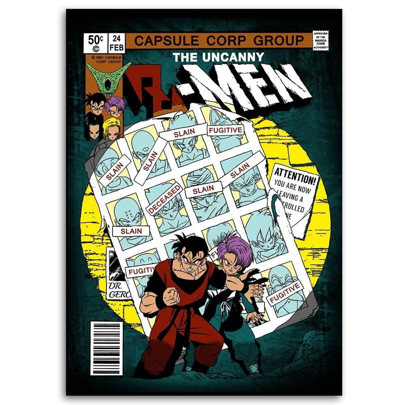 Tableau Dragon Ball The Uncanny Z-Men - 40 x 60 cm - 2