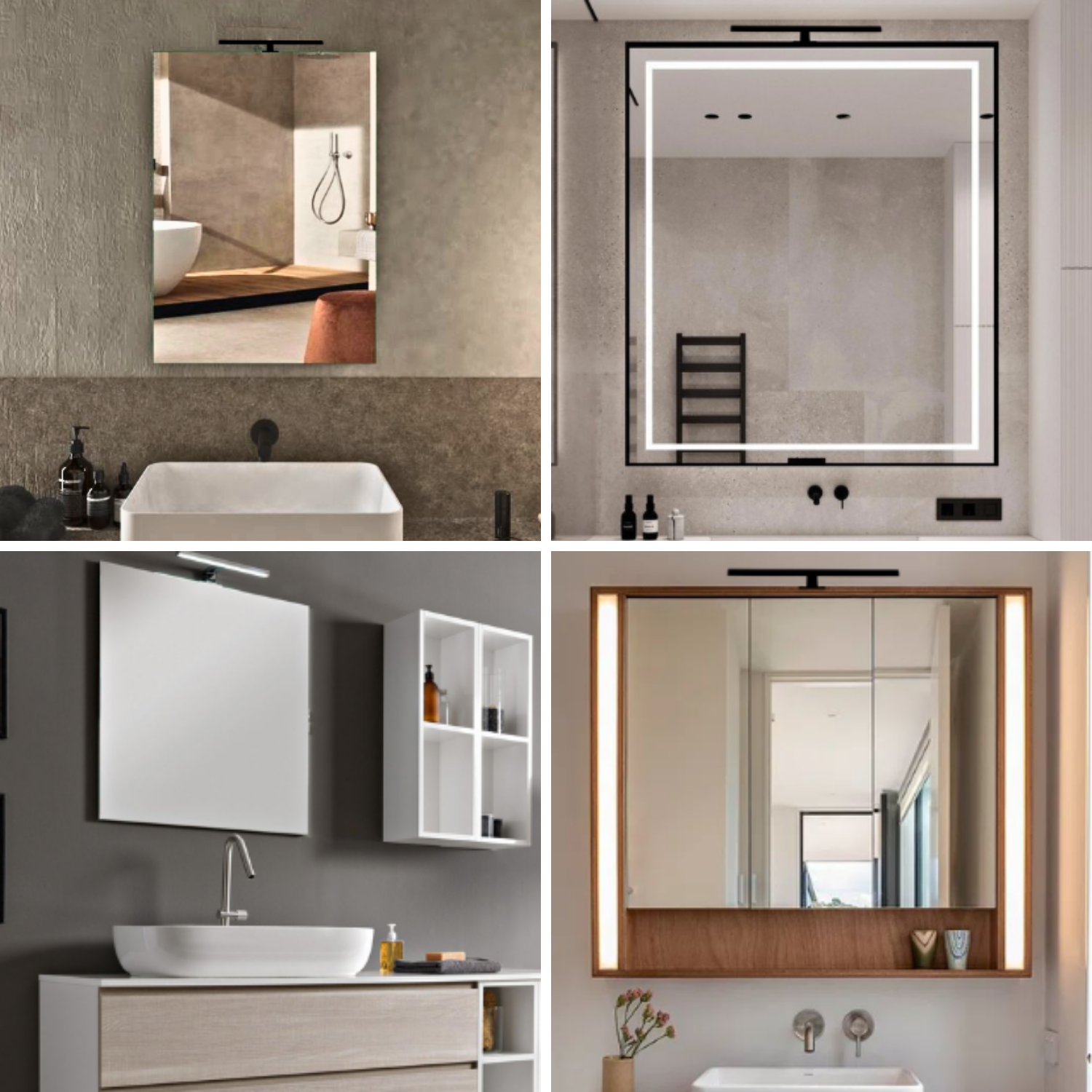 Applique LED 30 cm Pour Miroir de Salle de Bain – Lampe IP44 Étanche, Lumière Neutre Uniforme 4000K – Couleur: Noir - 6