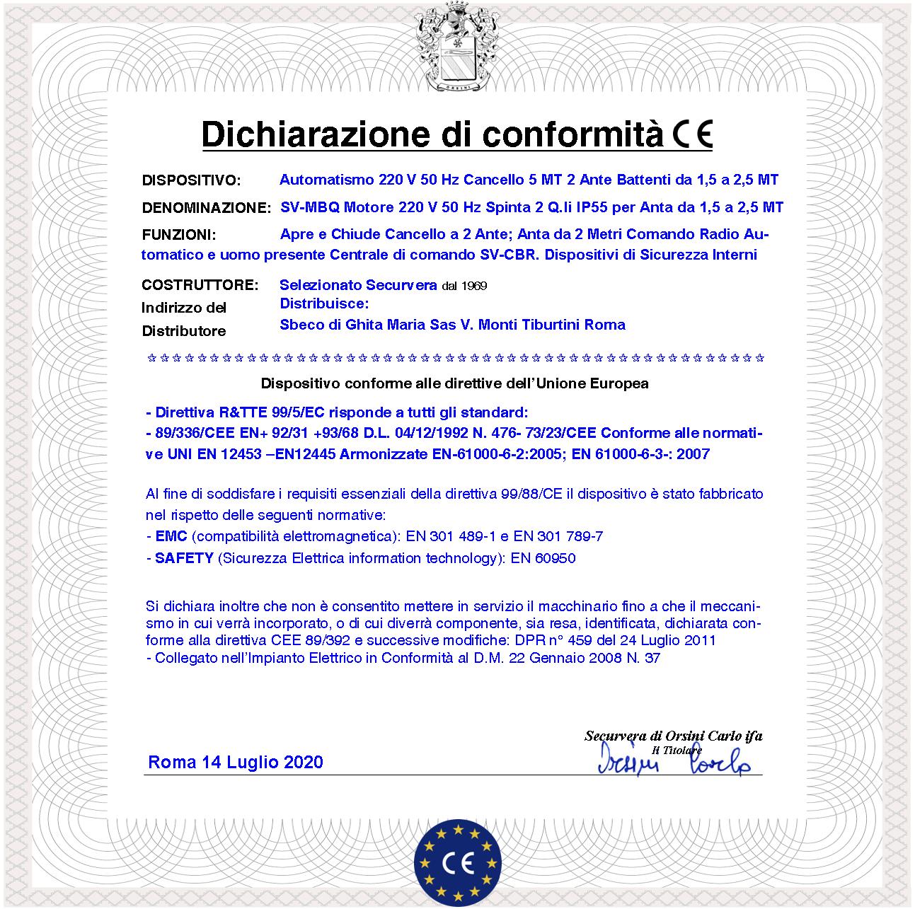 Cancello Automatico 5 Metri 2 Ante da 2,5 MT Kit Base 2 Motori Elettromeccanici 230 V Corsa 400 mm Spinta 2 Q.li Kit Staffe 2 Radiocomandi Fotocellule - 4