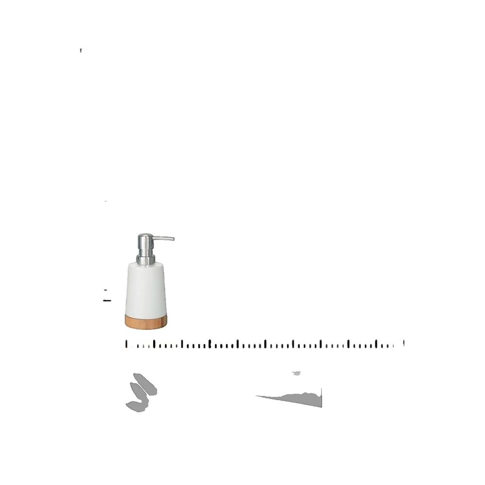 Dozownik mydła Wenko Kolekcja elegancka 290 ml ceramika i bambus - 3