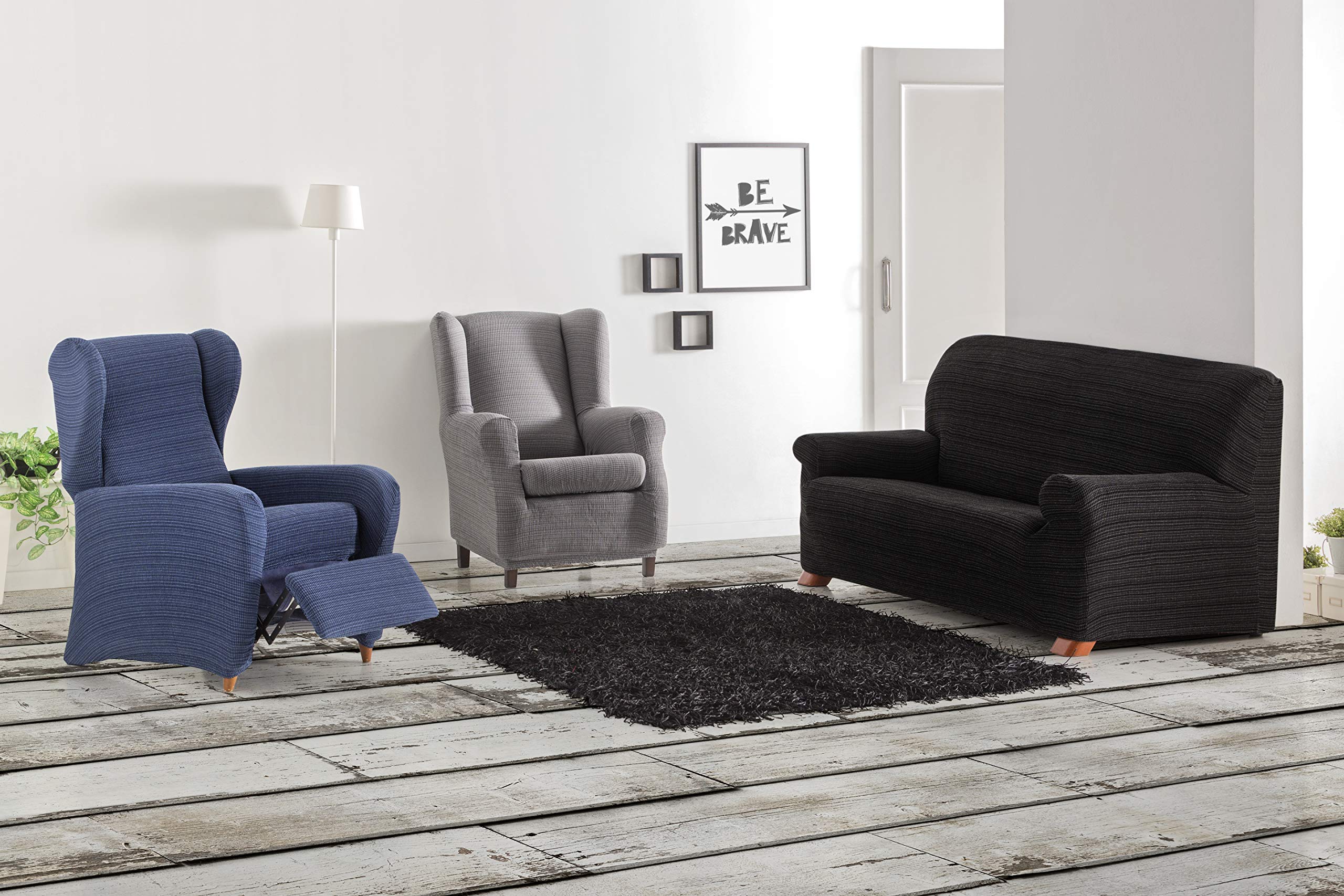 Eysa F817089 Aquiles Copripoltrona Elastico, Poliestere-Cotone, Arancione, 37x29x5 cm - 3