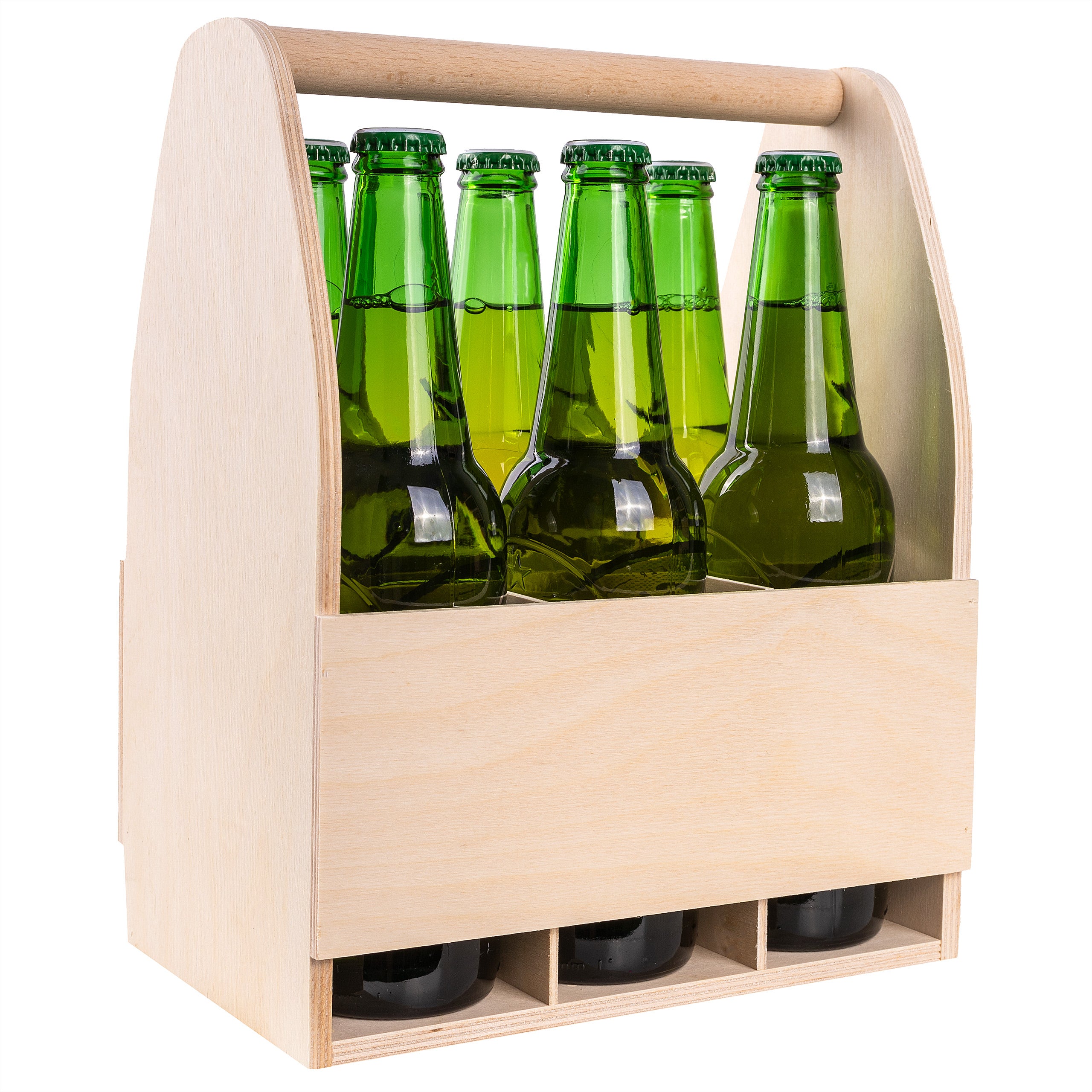 Creative Deco Coffret en Bois pour 6 Bières | Porte-Bouteilles en Bois ...