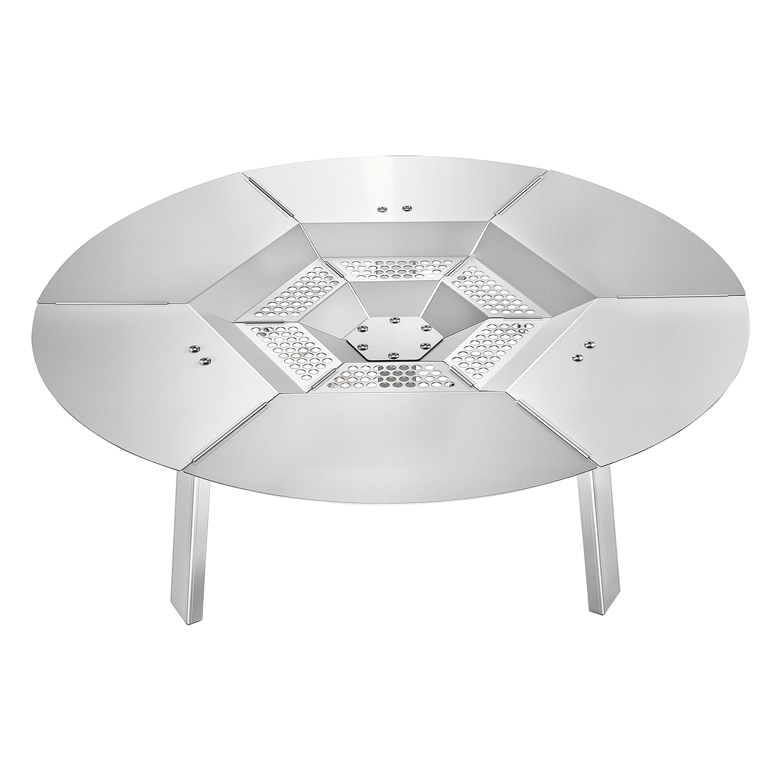 Dystrybutor ciepła Miska ogniowa Akcesorium Palenisko Stal nierdzewna φ635x254mm VEVOR