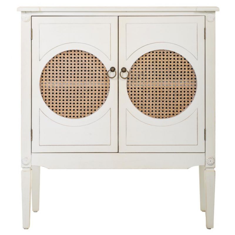 Console en bois avec grillages blancs 80x38x90h - 8