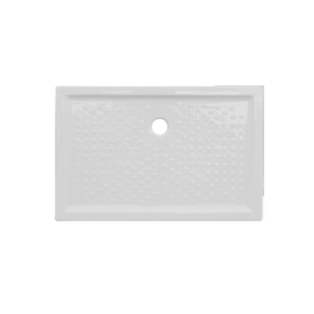 Receveur De Douche AQUABAD FINCA Avec Technologie LeakProtect - Acrylique Blanc, Dimensions Personnalisables, Facile à Nettoyer