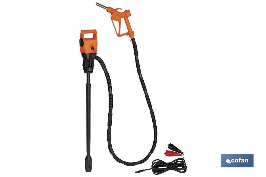Bomba eléctrica + pistola bidón (conexión batería 12v)