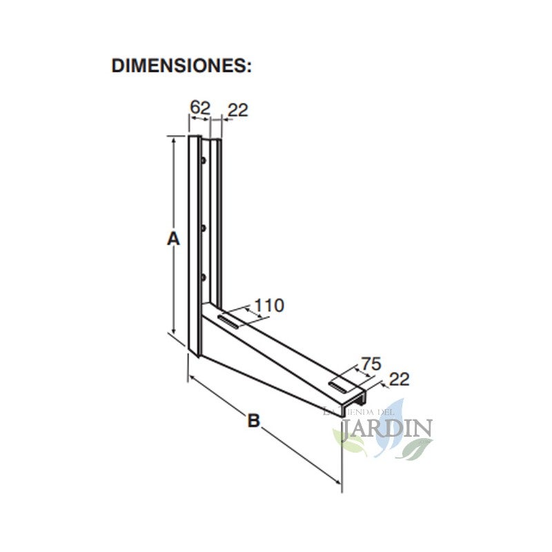 Support Universel pour Unité Extérieure de Climatisation 40cm - 4