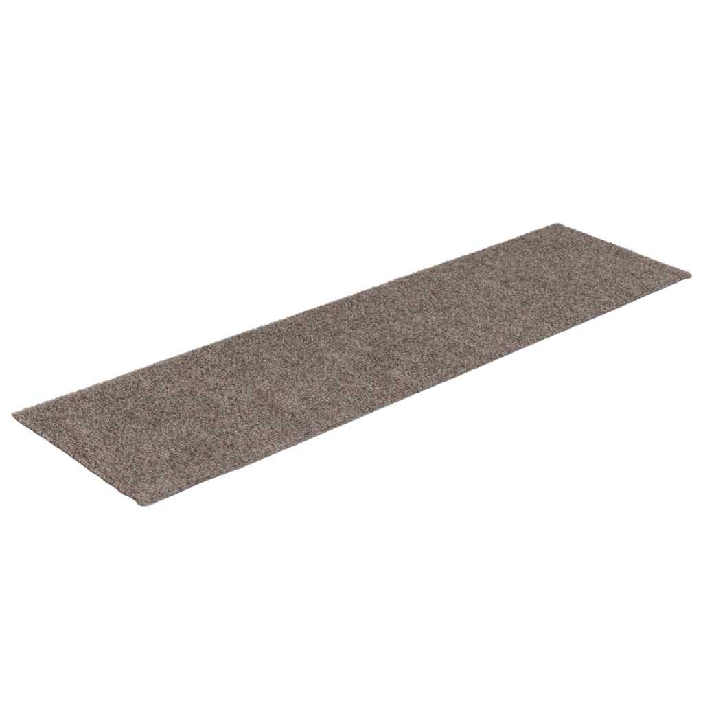Tapis d'escalier auto-adhésifs 30 pcs | Paillasson d'escalier | Tapis de marche crème 76x20 cm CFW985528 - 3