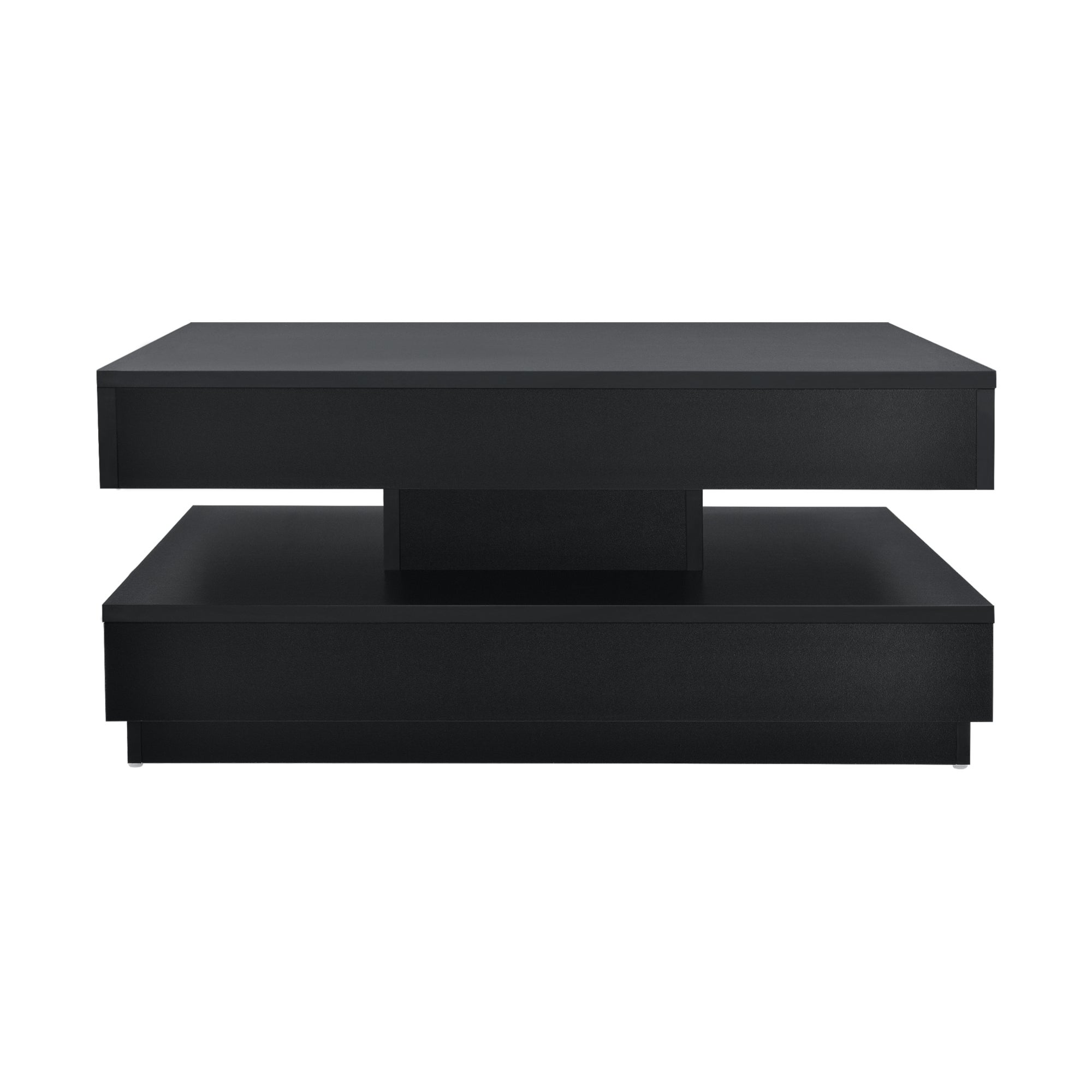 Table Basse avec Plateau Tournant Florenz Noir [en.casa] - 4