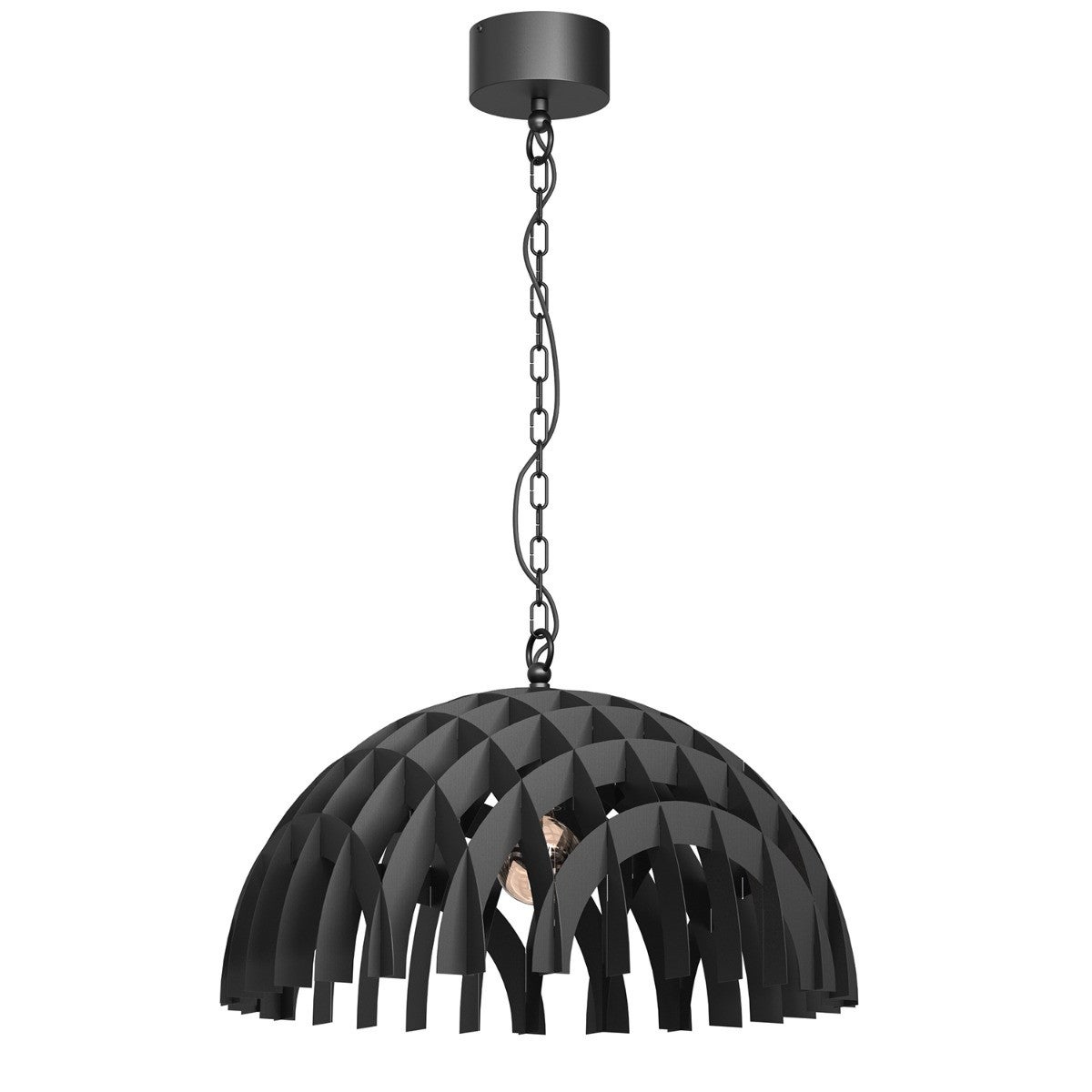 Lampa wisząca Space czarny matowy 1xE27x15W wym: 130 x 50 x 50 cm metal Luminex
