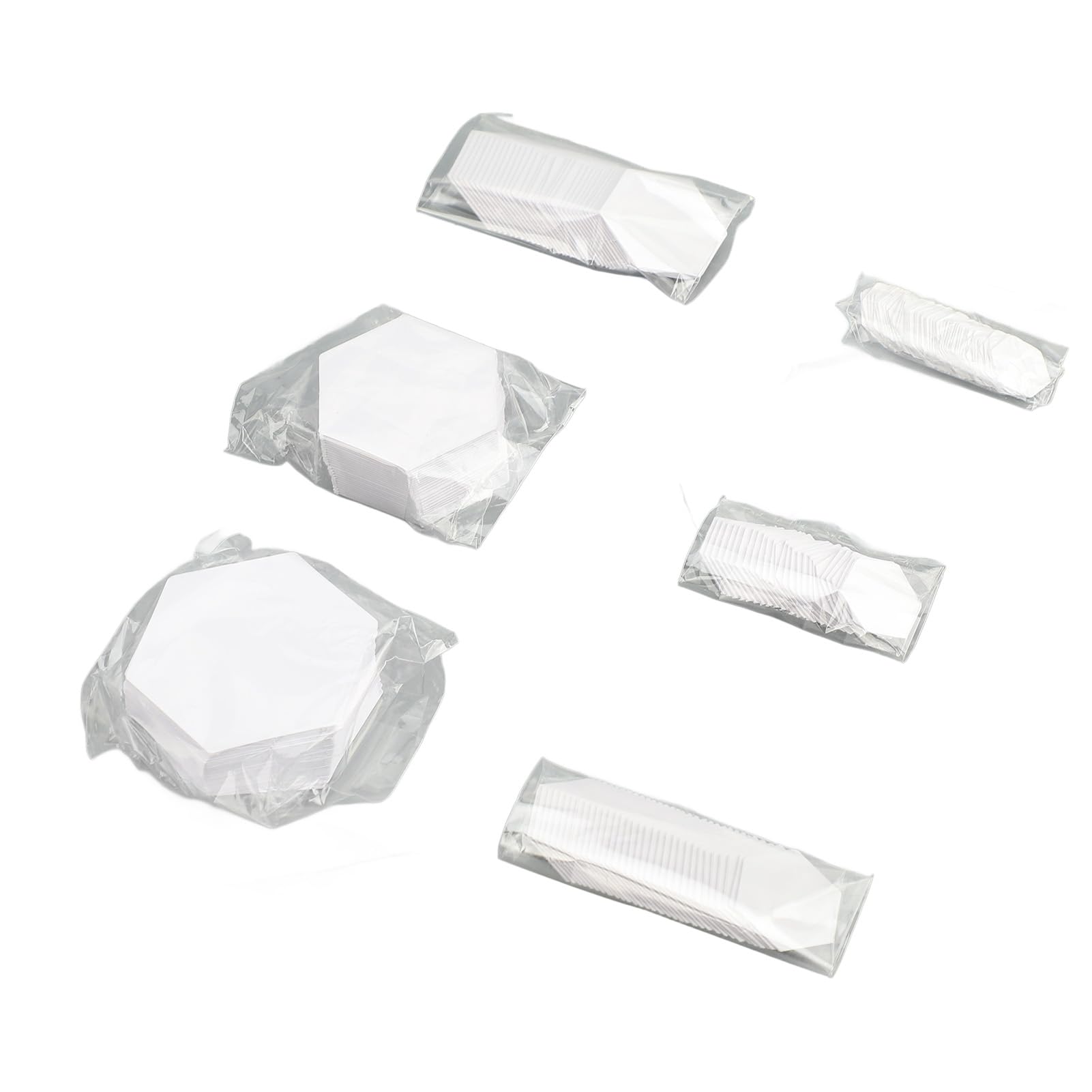 POFET Lot De 500 Pochoirs Hexagonaux En Papier Pour Matelassage 26 Mm - Modèles Pour Tricot, Quilting, Vêtements Et Couettes